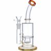 Buy Glass Bubbler with Drop Bucket Honeycomb Perc in australia