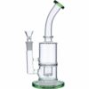 Buy Glass Bubbler with Drop Bucket honeycomb Perc | Green in australia