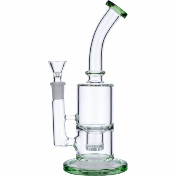 Buy Glass Bubbler with Drop Bucket honeycomb Perc | Green in australia