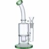 Buy Glass Bubbler with Drop Bucket honeycomb Perc | Green in australia