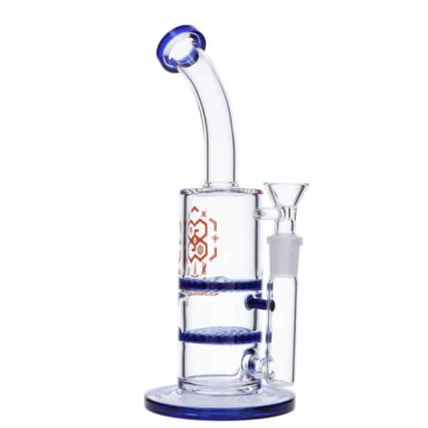 Buy Glasscity Honeycomb Bubbler with Double Disc Perc in australia