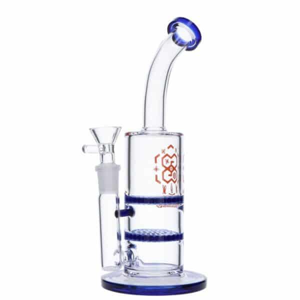 Buy Glasscity Honeycomb Bubbler with Double Disc Perc in australia