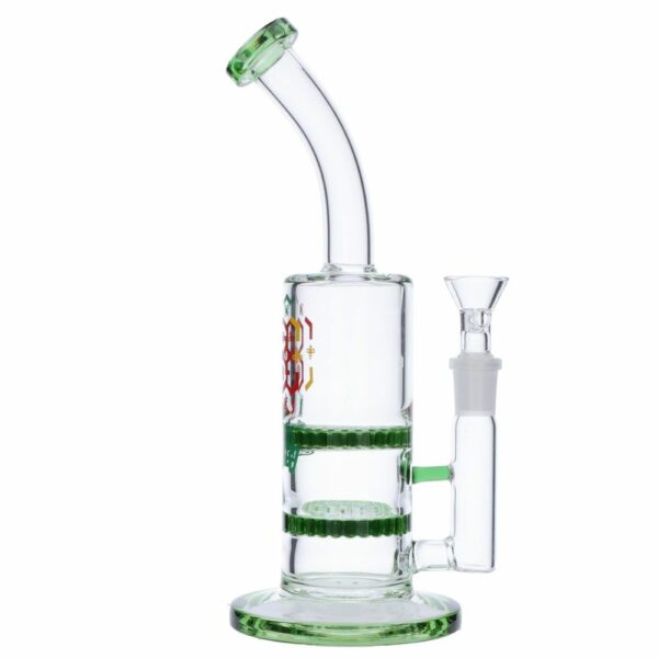 Buy Glasscity Honeycomb Bubbler with Double Disc Perc in australia