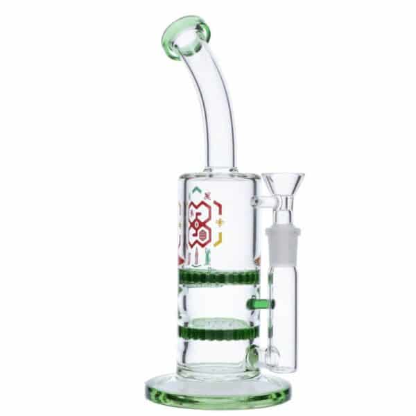 Buy Glasscity Honeycomb Bubbler with Double Disc Perc in australia