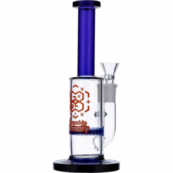 Buy Straight Tube Colored Glass Bong in australia