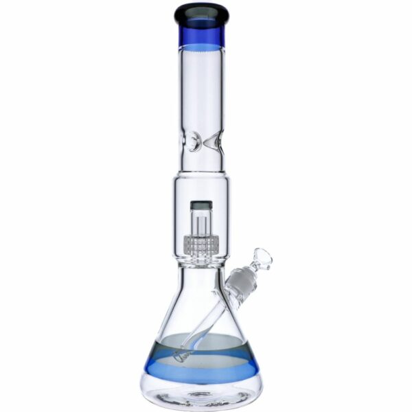 Buy Beaker Base Ice Bong with Drum Perc | 15.7 Inch in australia