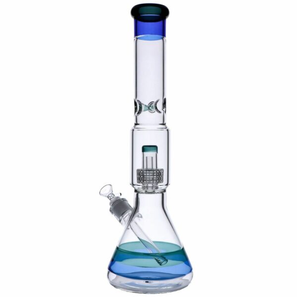 Buy Beaker Base Ice Bong with Drum Perc | 15.7 Inch in australia