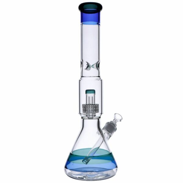 Buy Beaker Base Ice Bong with Drum Perc | 15.7 Inch in australia