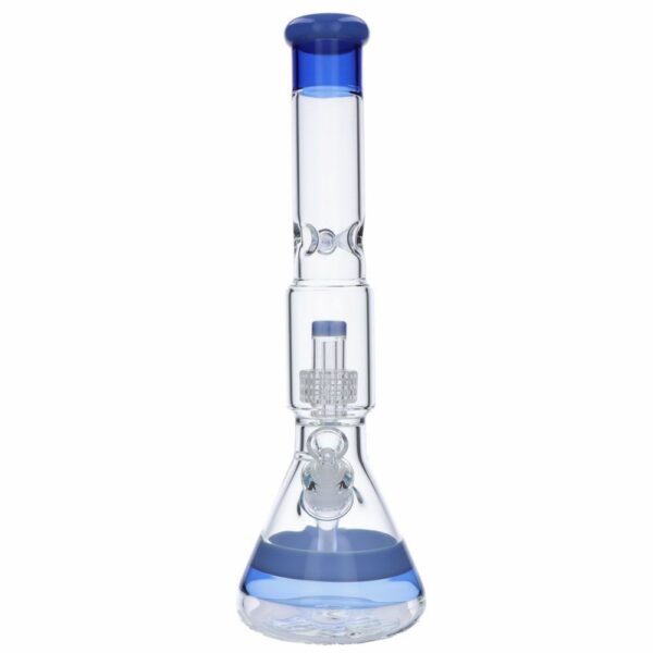 Buy Beaker Base Ice Bong with Drum Perc | 15.7 Inch in australia