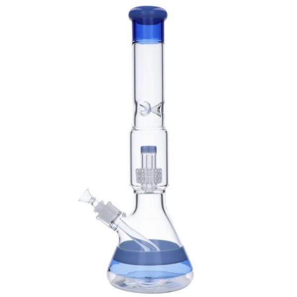 Buy Beaker Base Ice Bong with Drum Perc | 15.7 Inch in australia