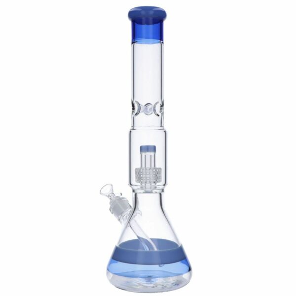 Buy Beaker Base Ice Bong with Drum Perc | 15.7 Inch in australia