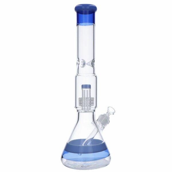 Buy Beaker Base Ice Bong with Drum Perc | 15.7 Inch in australia