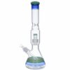 Buy Beaker Base Ice Bong with Drum Perc | 15.7 Inch in australia