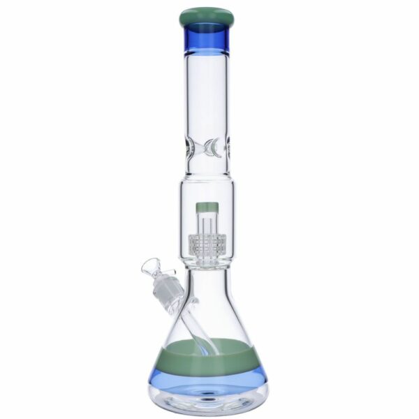 Buy Beaker Base Ice Bong with Drum Perc | 15.7 Inch in australia