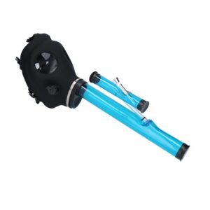 Buy Silicone Gas Mask Bong with Double Acrylic Tube in australia