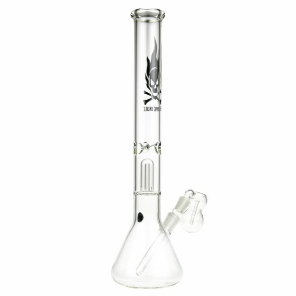 Buy Black Leaf Clear Flaming Skull Percolator Bong in australia