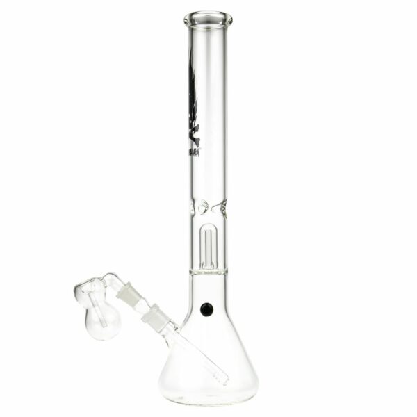 Buy Black Leaf Clear Flaming Skull Percolator Bong in australia