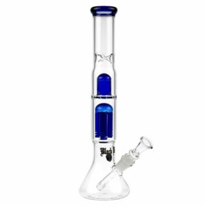 Buy Black Leaf - ELITE Beaker Base 6-arm Perc Bong - Carb Hole - Blue in australia