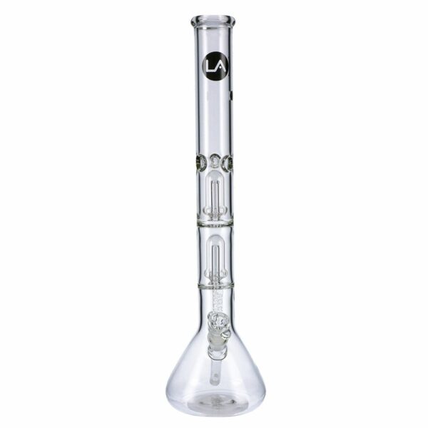 Buy LA Pipes Beaker Ice Bong with Double Showerhead Percolator | 20 Inch in australia