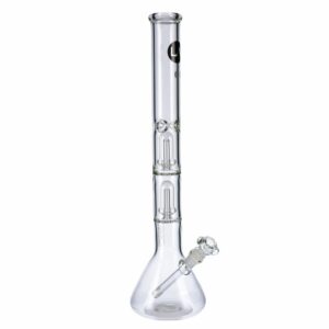 Buy LA Pipes Beaker Ice Bong with Double Showerhead Percolator | 20 Inch in australia