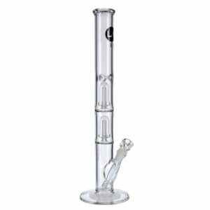 Buy LA Pipes Straight Ice Bong with Double Showerhead Percolator | 20 Inch in australia