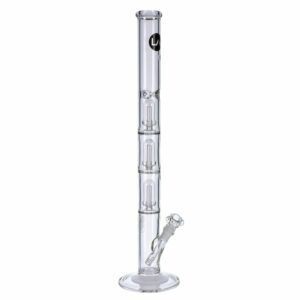 Buy LA Pipes Straight Ice Bong with Triple Showerhead Percolator | 26 Inch in australia