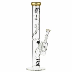 Buy Black Leaf Golden Dragon Series Glass Ice Bong Set with Precooler in australia