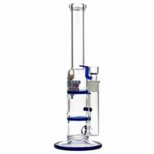 Buy Black Leaf Glass Bong with Double HoneyComb Disc Perc | 32cm in australia