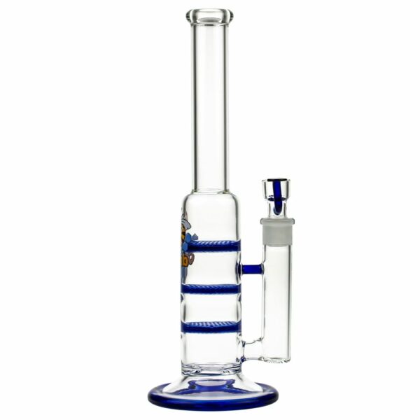 Buy Black Leaf Glass Bong with Triple HoneyComb Disc Perc | 32cm in australia