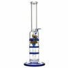 Buy Black Leaf Glass Bong with Triple HoneyComb Disc Perc | 32cm in australia