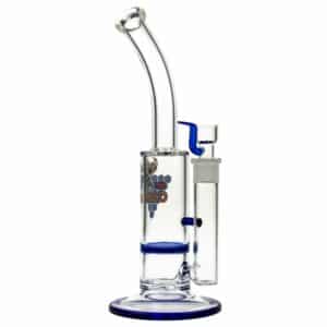 Buy Black Leaf Glass Bong with HoneyComb Disc Perc | 32.5cm in australia