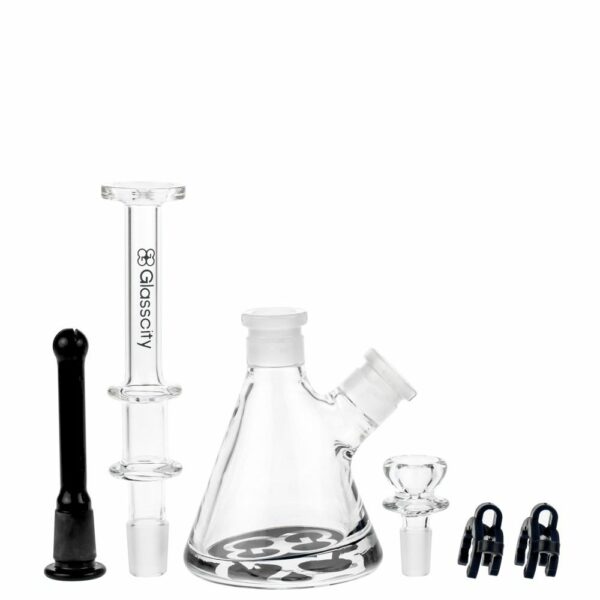 Buy Glasscity Beaker Base Mini Bong | 10 Inch in australia