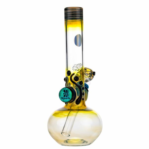 Buy Jerome Baker Designs and GrassCity Dichro Fumed Glass Ice Bong | Green in australia