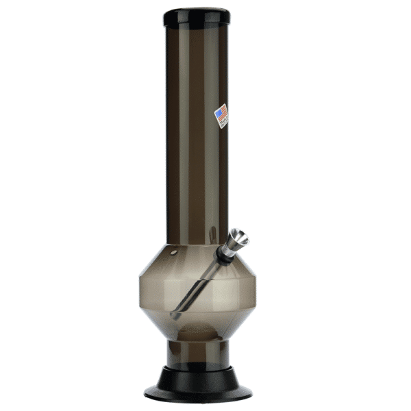 Buy Acrylic Straight Polygon Base Bong with Carb Hole | Black in australia