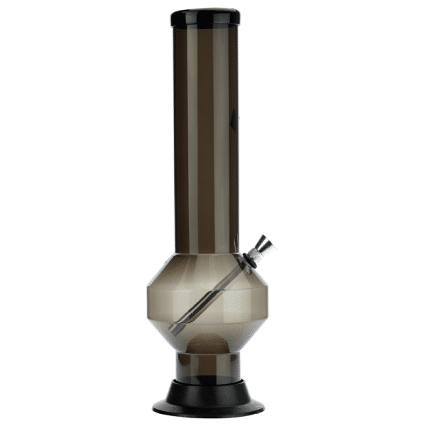 Buy Acrylic Straight Polygon Base Bong with Carb Hole | Black in australia