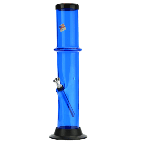 Buy Acrylic Straight Tube Bong with Maria and Carb Hole | Blue in australia