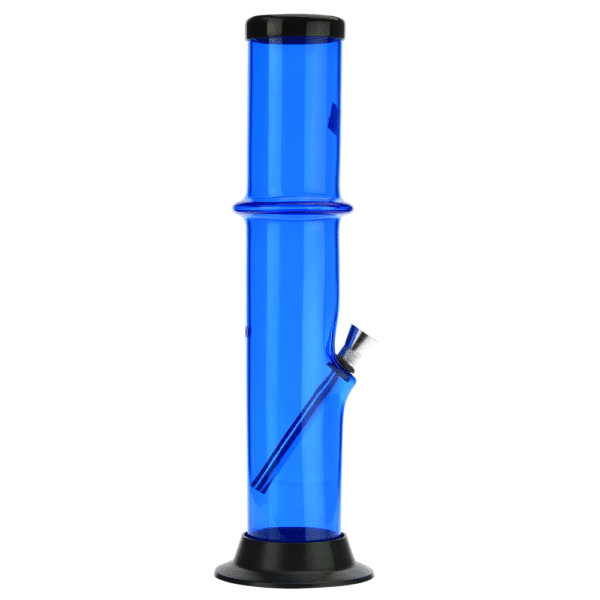 Buy Acrylic Straight Tube Bong with Maria and Carb Hole | Blue in australia