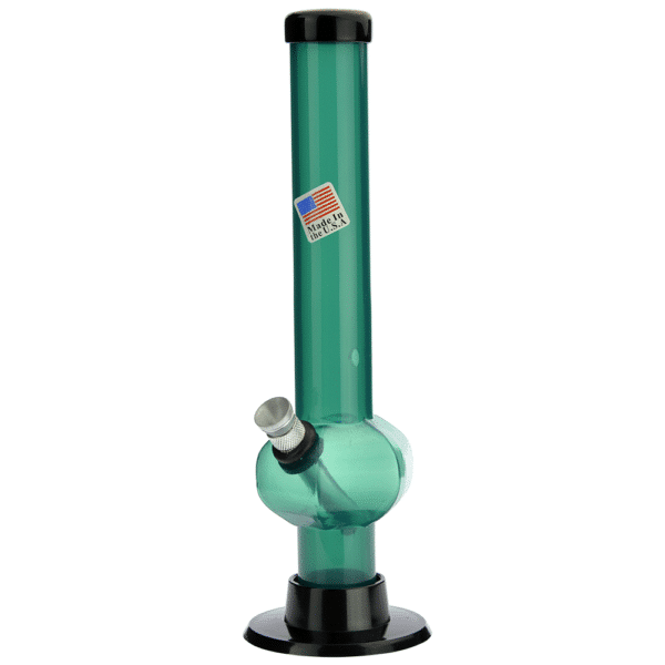 Buy Acrylic Straight Hexagonal Base Bong with Carb Hole | Teal in australia