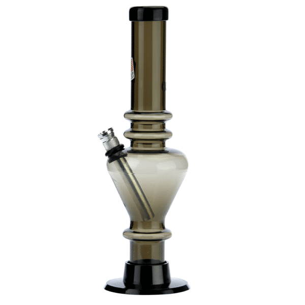 Buy Acrylic Straight Vase Bong with Carb Hole and Marias | Black in australia