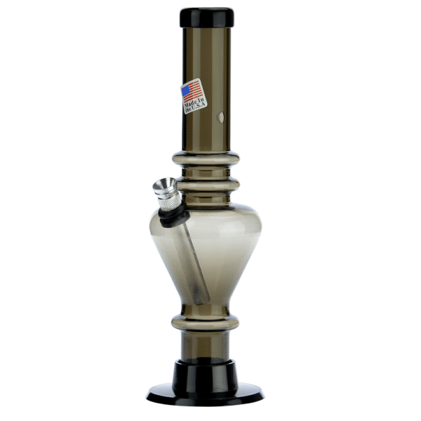 Buy Acrylic Straight Vase Bong with Carb Hole and Marias | Black in australia