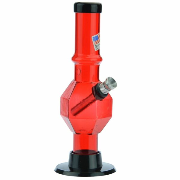 Buy Acrylic Straight Tube Bubble Base Mini Bong with Maria in australia