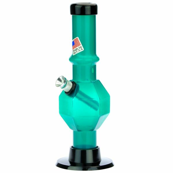 Buy Acrylic Straight Tube Bubble Base Mini Bong with Maria in australia