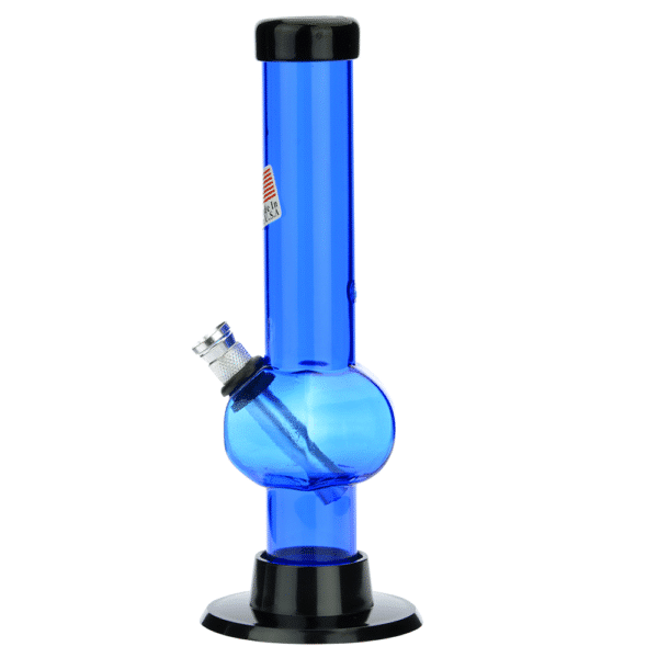 Buy Acrylic Straight Tube Bubble Base Mini Bong in australia