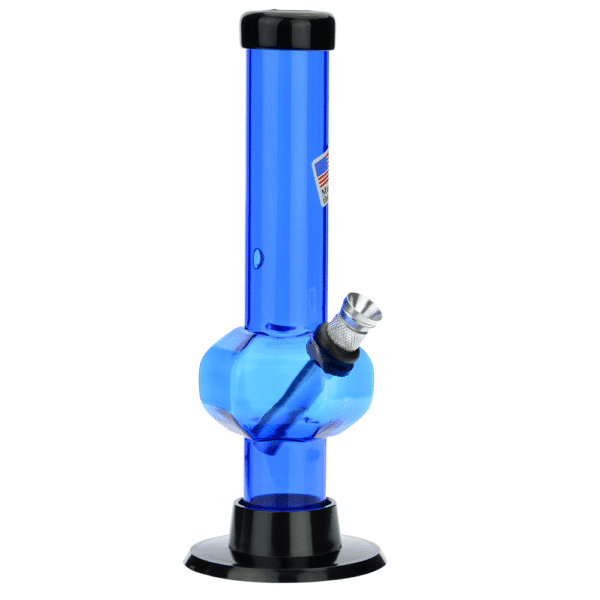 Buy Acrylic Straight Tube Bubble Base Mini Bong in australia