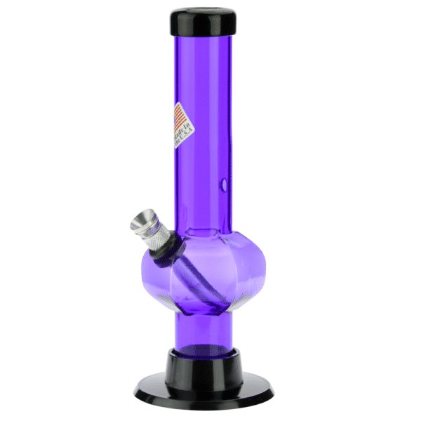 Buy Acrylic Straight Tube Bubble Base Mini Bong in australia