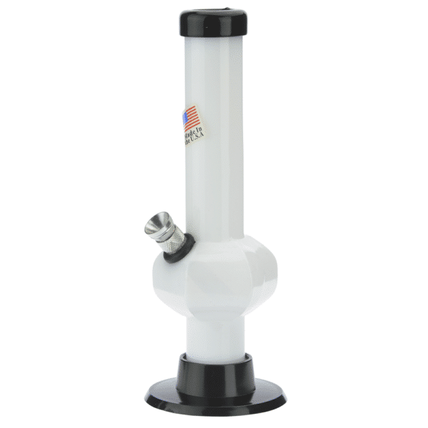 Buy Acrylic Straight Tube Bubble Base Mini Bong in australia