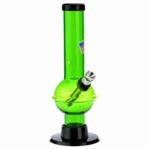 Buy Acrylic Straight Bubble Base Mini Bong with Raised Grip in australia