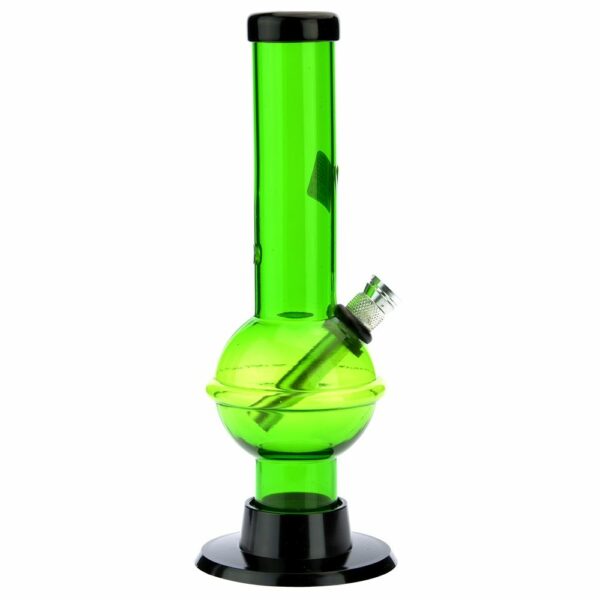 Buy Acrylic Straight Bubble Base Mini Bong with Raised Grip in australia