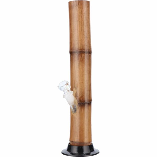 Buy Bamboo Plain Bong with Glass Bowl Downstem | 13 Inch in australia