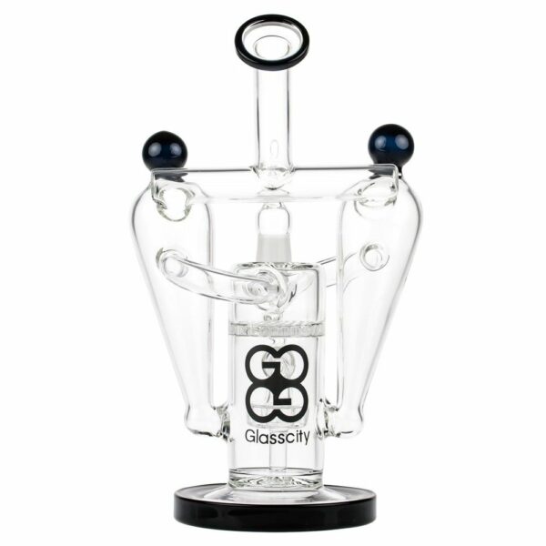 Buy Glasscity Recycler Vapor Bubbler with Showerhead & Honeycomb Disc Perc in australia